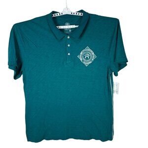 American Fighter Teal Graphic Polo Shirt 3XL 100% Cotton Premium Athletics